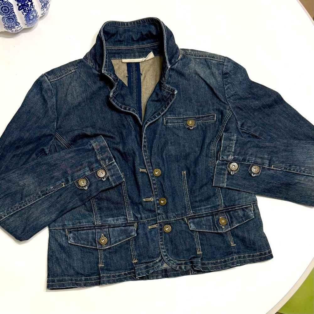 DKNY Tailored Jean
Jacket Womens size L
waist length